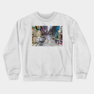 Jerusalem Old City alley Crewneck Sweatshirt